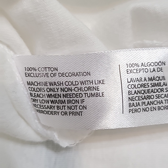 *NWT* U.S. POLO ASSN. White Long Sleeve Shirt w/Front Logo, size Large - Picture 7 of 7